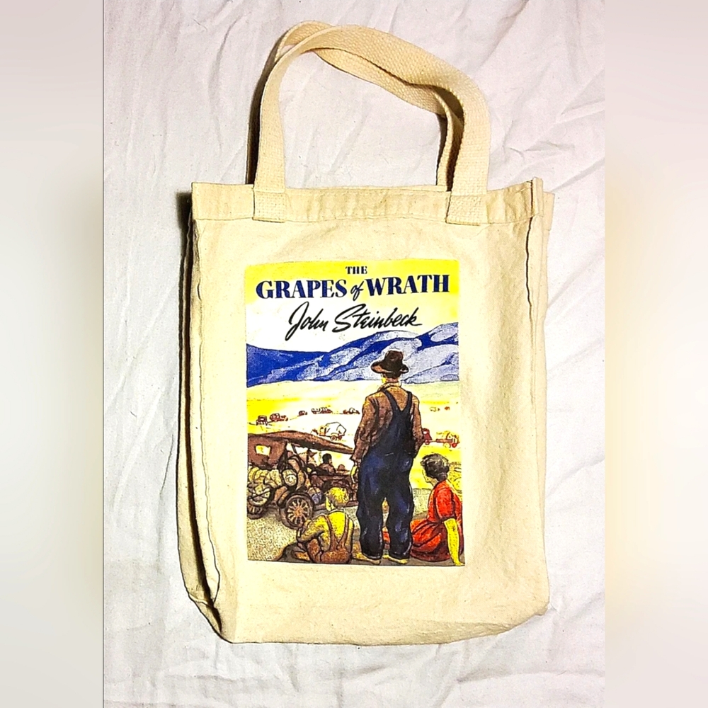 Vintage 2000 Barnes & Noble Tote Bag Purse John Steinbeck The Grapes of Wrath